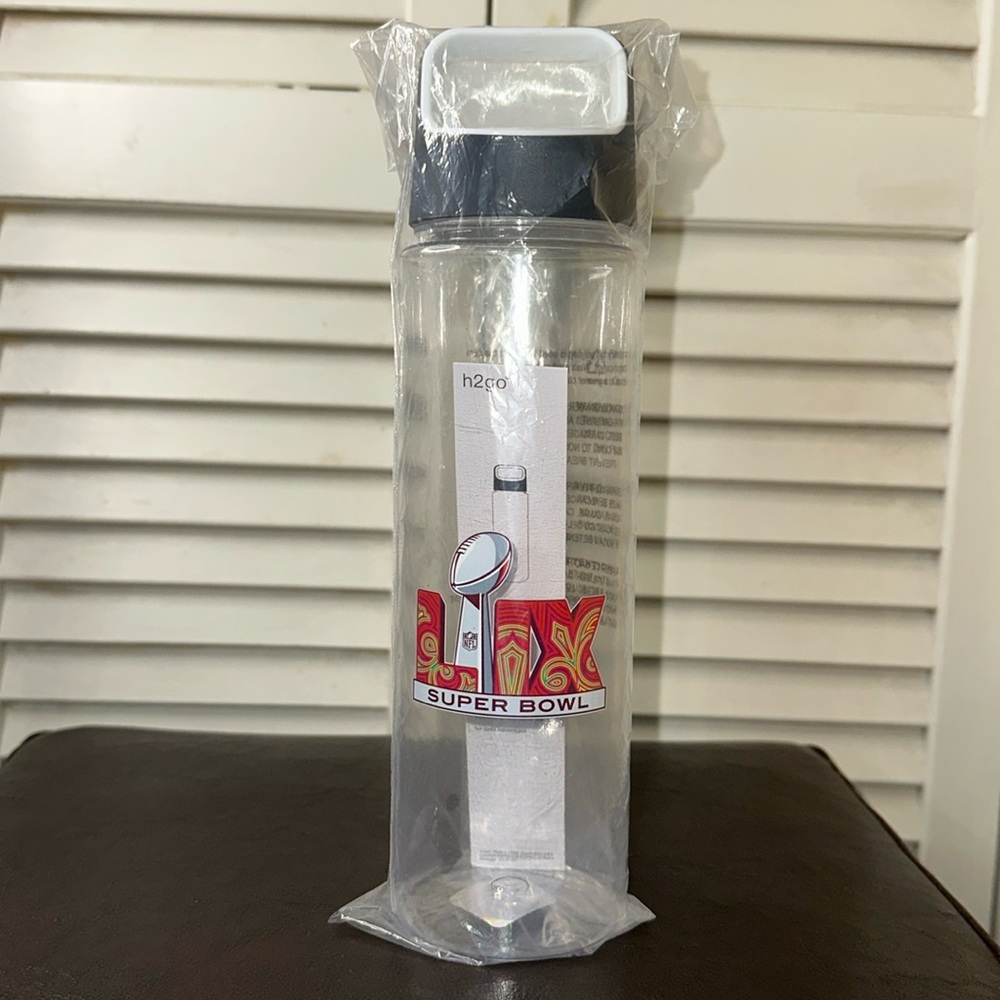 NFL Super Bowl LIX(59) Clear Water Bottle with Cap…